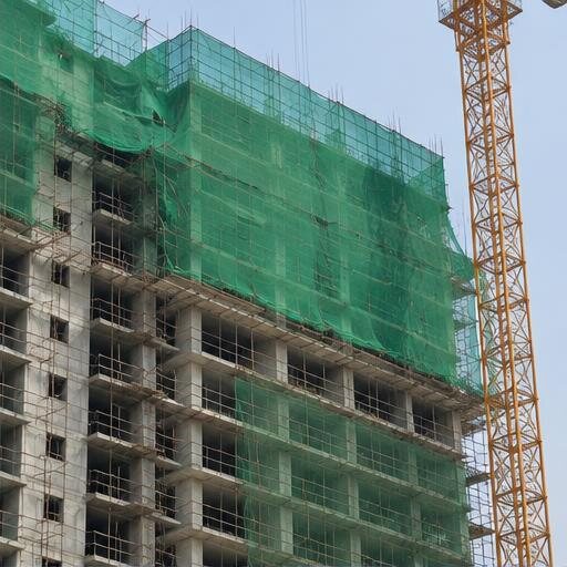 Construction safety nets: Protective netting solutions for construction sites, buildings, and suitable industrial applications.
