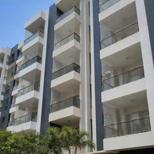 House, apartment & mall covering nets: Customised netting solutions for residential complexes, commercial properties, and suitable large spaces.