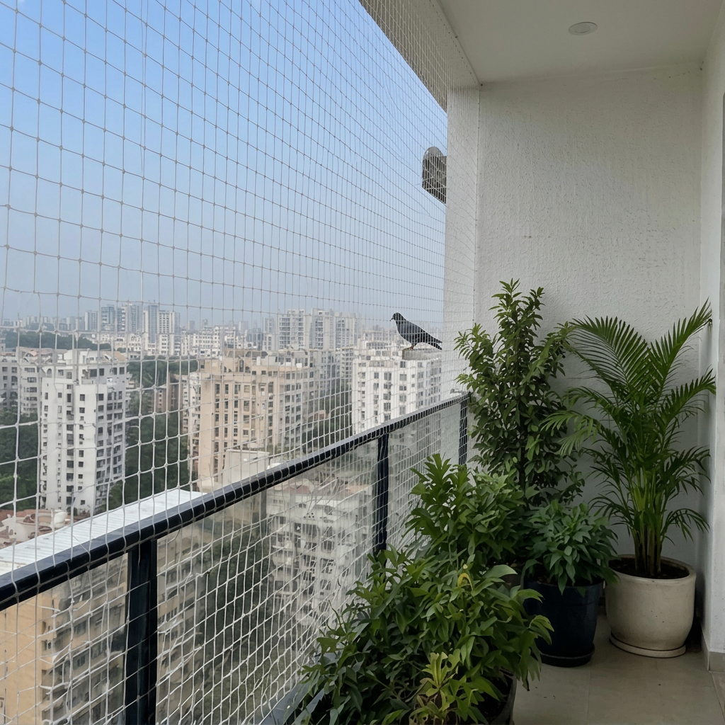 Pigeon safety nets: Help prevent pigeons from entering balconies and other suitable open spaces.